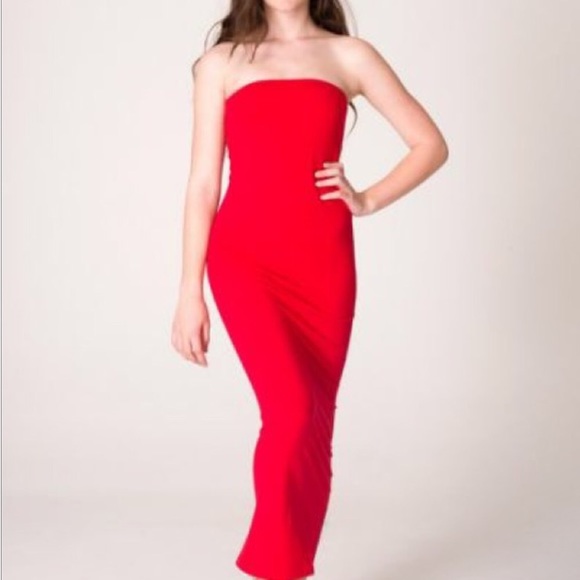 American Apparel Tube dress OS in Purple Made in USA NWOT - Picture 2 of 5